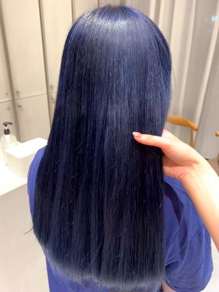 #ブリーチカラー
#ケアブリーチ
#ブルーカラー