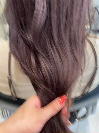 #ラベンダーピンク
#ブリーチなしダブルカラー
#艶髪