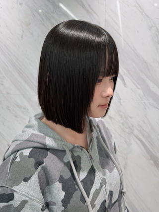 パーマ 地毛風ストレート /うえゆーのヘアスタイル