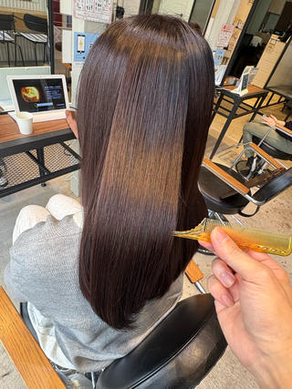 セミロング La fith 店長 城谷颯人のヘアスタイル