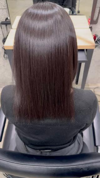 セミロング 髪質改善/浅沼 亮のヘアスタイル