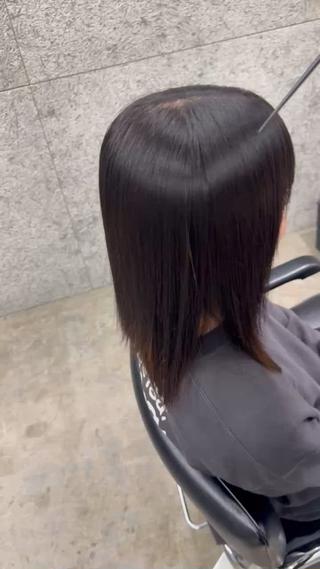セミロング 髪質改善/浅沼 亮のヘアスタイル