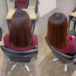 セミロング 髪質改善/浅沼 亮のヘアスタイル