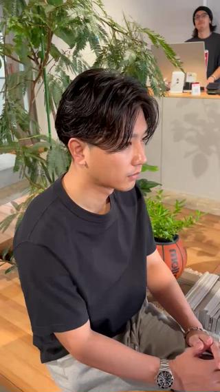 パーマ メンズ ON fleek藤原 敦のヘアスタイル