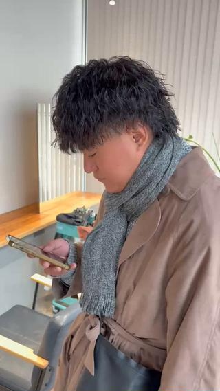 パーマ メンズ ON fleek藤原 敦のヘアスタイル