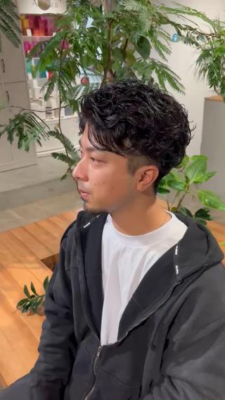 パーマ メンズ ON fleek藤原 敦のヘアスタイル