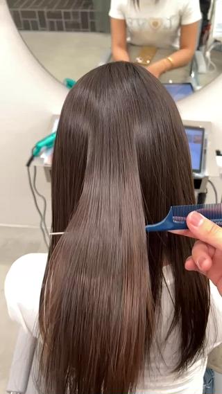 ロング ラン 髪質改善/甲子園口のヘアスタイル