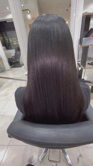 ロング 三田 豪のヘアスタイル