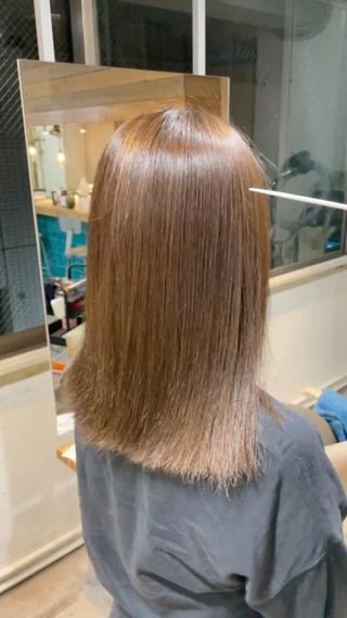 ミディアム 外山貴章/パーマ/ 新宿/新宿三丁目のヘアスタイル