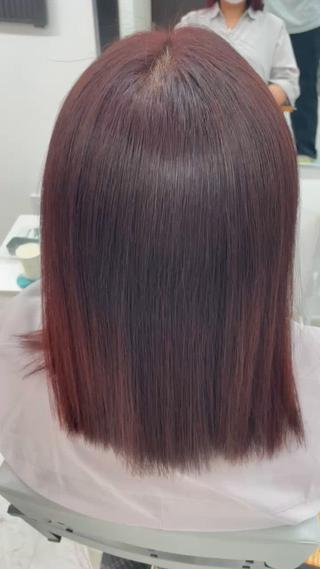 セミロング カトウ ジュンヤのヘアスタイル