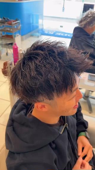 パーマ メンズ メンズパーマ 副店長ユウタのヘアスタイル