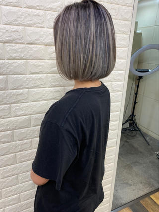 ミディアム カラー famille ファミーユのヘアスタイル