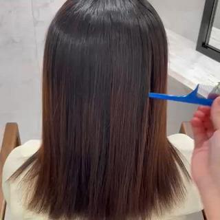 セミロング パーマ ❄️髪質改善/透明感 カラー❄️WAOのヘアスタイル