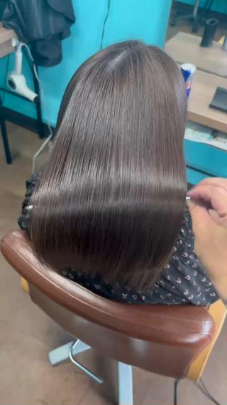 ロング 縮毛矯正/髪質改善 島　広大のヘアスタイル