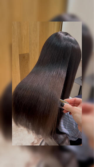 ロング 🩵縮毛矯正 髪質 改善 美髪🩵のヘアスタイル