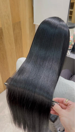 ロング カラー 🩵縮毛矯正 髪質 改善 美髪🩵のヘアスタイル