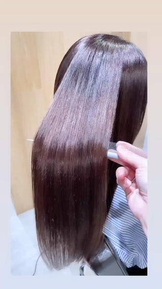 ロング カラー 🩵縮毛矯正 髪質 改善 美髪🩵のヘアスタイル