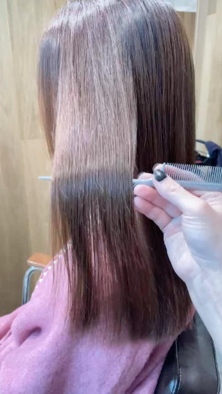 ロング 🩵縮毛矯正 髪質 改善 美髪🩵のヘアスタイル