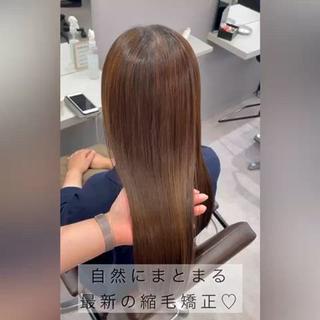セミロング 髪質改善/縮毛矯正 /青山 早希🐾のヘアスタイル