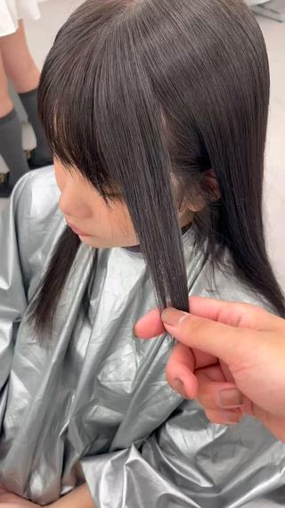 ロング カラー 盛れるベージュ✨韓国 レイヤーkanatoのヘアスタイル