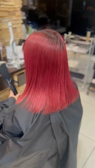 カラー 盛れる顔周り✨韓国式 レイヤーkanatoのヘアスタイル