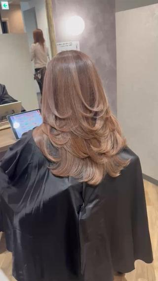 ロング 阪急箕面徒歩1分 labimani千葉のヘアスタイル