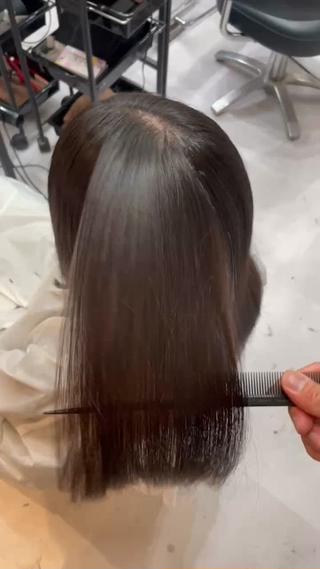 セミロング 🇰🇷失敗履歴再生 髪質改善七星🇰🇷のヘアスタイル