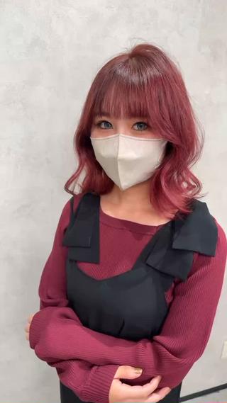 ブリーチ1回でできる
ピンクベージュ
※ピンクの濃さは選べます