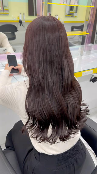 ロング 縮毛/ダブルカラー 🦋ベージュヘア🦋のヘアスタイル