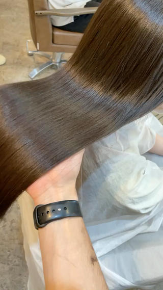 ロング カラー 縮毛矯正×髪質改善 小笠原大樹のヘアスタイル
