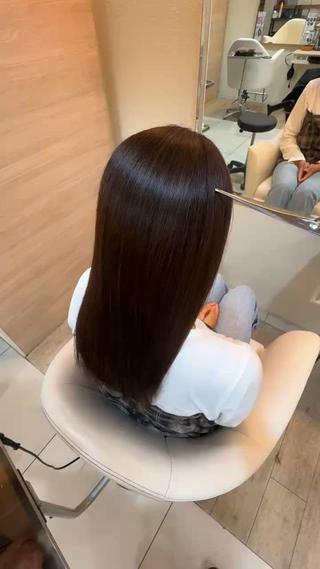 セミロング 💎縮毛矯正💎艶髪 💎レイヤー💎津村のヘアスタイル