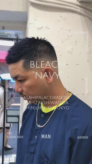 フェードにDEEP"NAVY"です