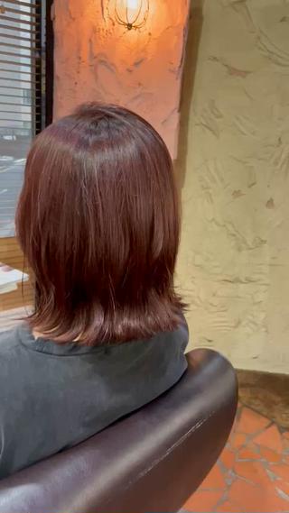 ミディアム 千葉 香奈のヘアスタイル