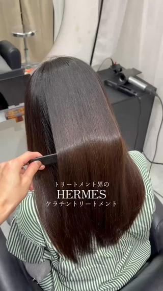 ロング 勝河 怜楊のヘアスタイル
