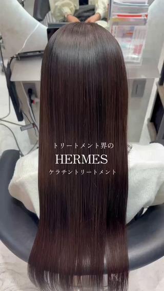 ロング 勝河 怜楊のヘアスタイル