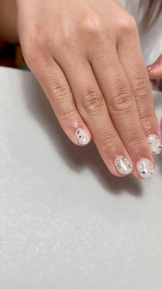 ネイル tsumeya ゆるかわ手描きネイルのネイルデザイン