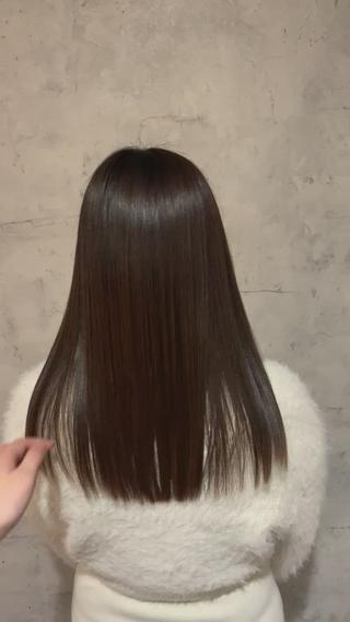 ロング 中川歩 髪質改善 ツヤカラー【横浜】のヘアスタイル
