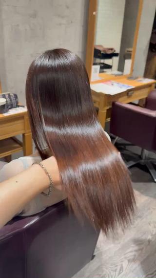 ロング 中川歩 髪質改善 ツヤカラー【横浜】のヘアスタイル