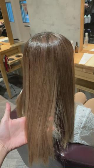 ロング 中川歩 髪質改善 ツヤカラー【横浜】のヘアスタイル