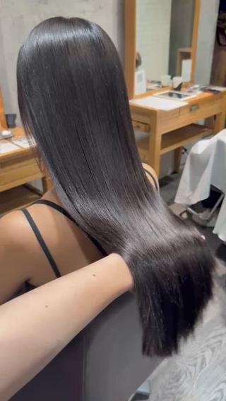 ロング 中川歩 髪質改善 ツヤカラー【横浜】のヘアスタイル