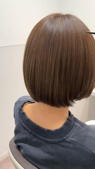 ショート カラー 髪質改善 艶髪🔵フセナオヤのヘアスタイル