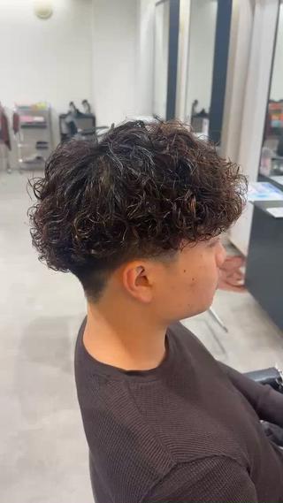 パーマ メンズ 小川 廉太朗のヘアスタイル