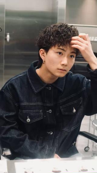 パーマ メンズ 小川 廉太朗のヘアスタイル