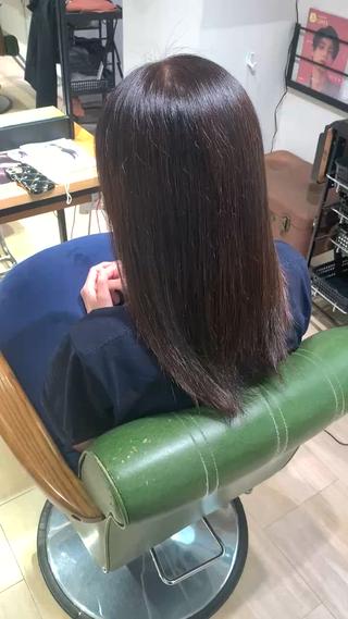 セミロング カラー 髪質改善パラッチ MIKAのヘアスタイル