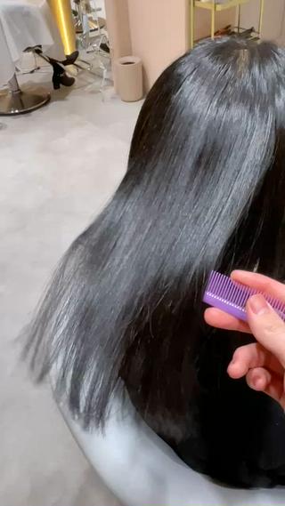 セミロング 似合わせレイヤー🌟 巻ける縮毛矯正みつきのヘアスタイル
