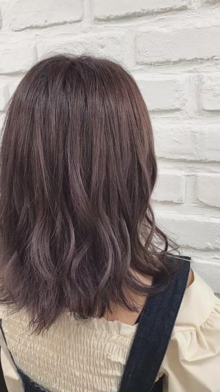 ラベンダーアッシュ
透明感たっぷりカラーです♪