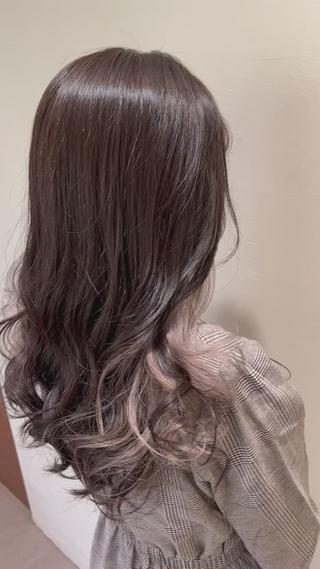 ロング カラー ハイトーン/ブリーチ ルミエール/新栄/栄のヘアスタイル