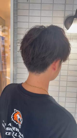 メンズカット︎波巻きスパイラル