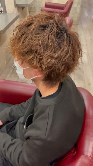 メンズカット︎波巻きスパイラル