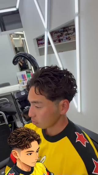 ショート パーマ メンズ メンズ特化美容師/ 四辻 凱斗のヘアスタイル